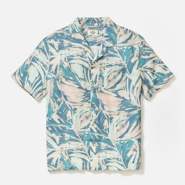 Stretch Resort Shirt | Abstract Palm