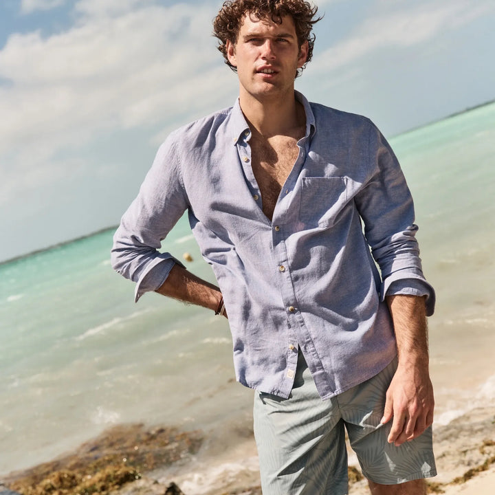 Better-Than-Linen Long Sleeve Shirt | Chambray
