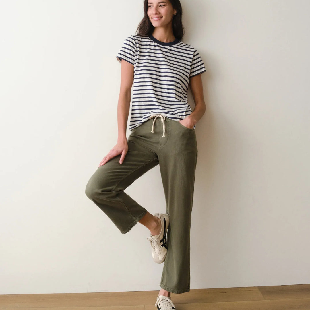 Tried & True Crew | Navy/White Stripe