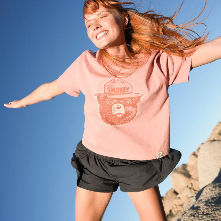 Smokey Logo Women's Short Sleeve Boxy Tee