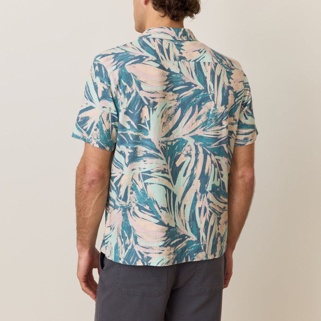 Stretch Resort Shirt | Abstract Palm