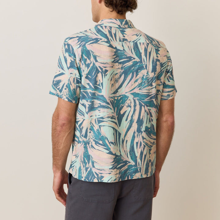 Stretch Resort Shirt | Abstract Palm