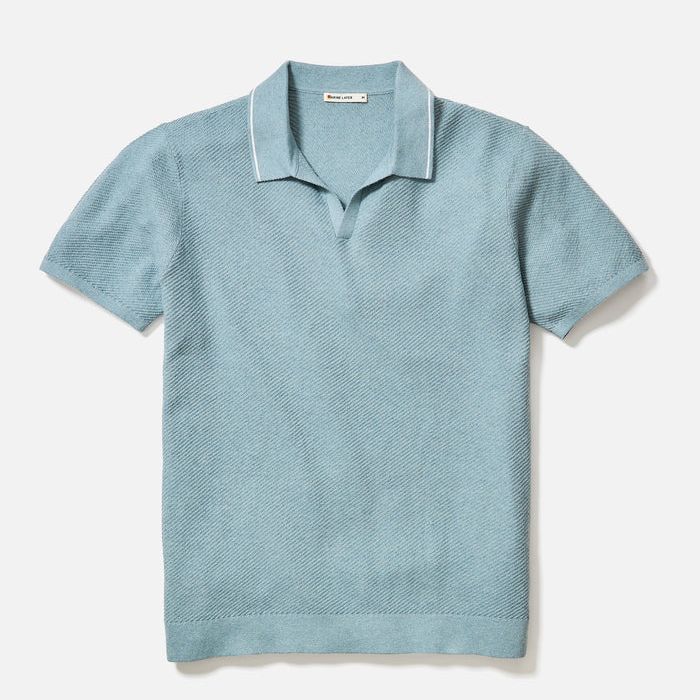 Greyson Sweater Polo | Topaz