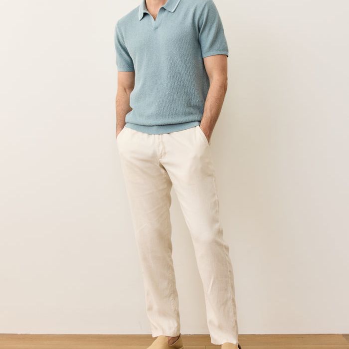 Greyson Sweater Polo | Topaz