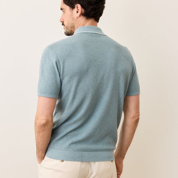 Greyson Sweater Polo | Topaz