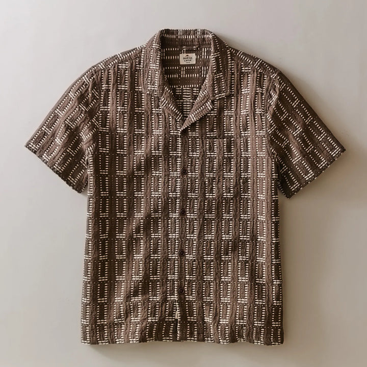 Dobby Resort Shirt | Brown