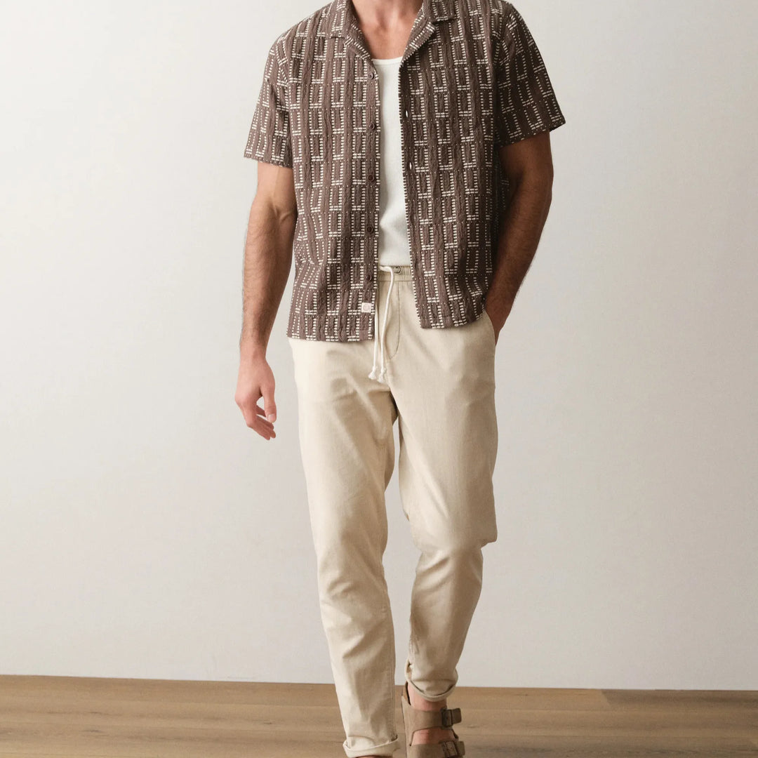 Dobby Resort Shirt | Brown