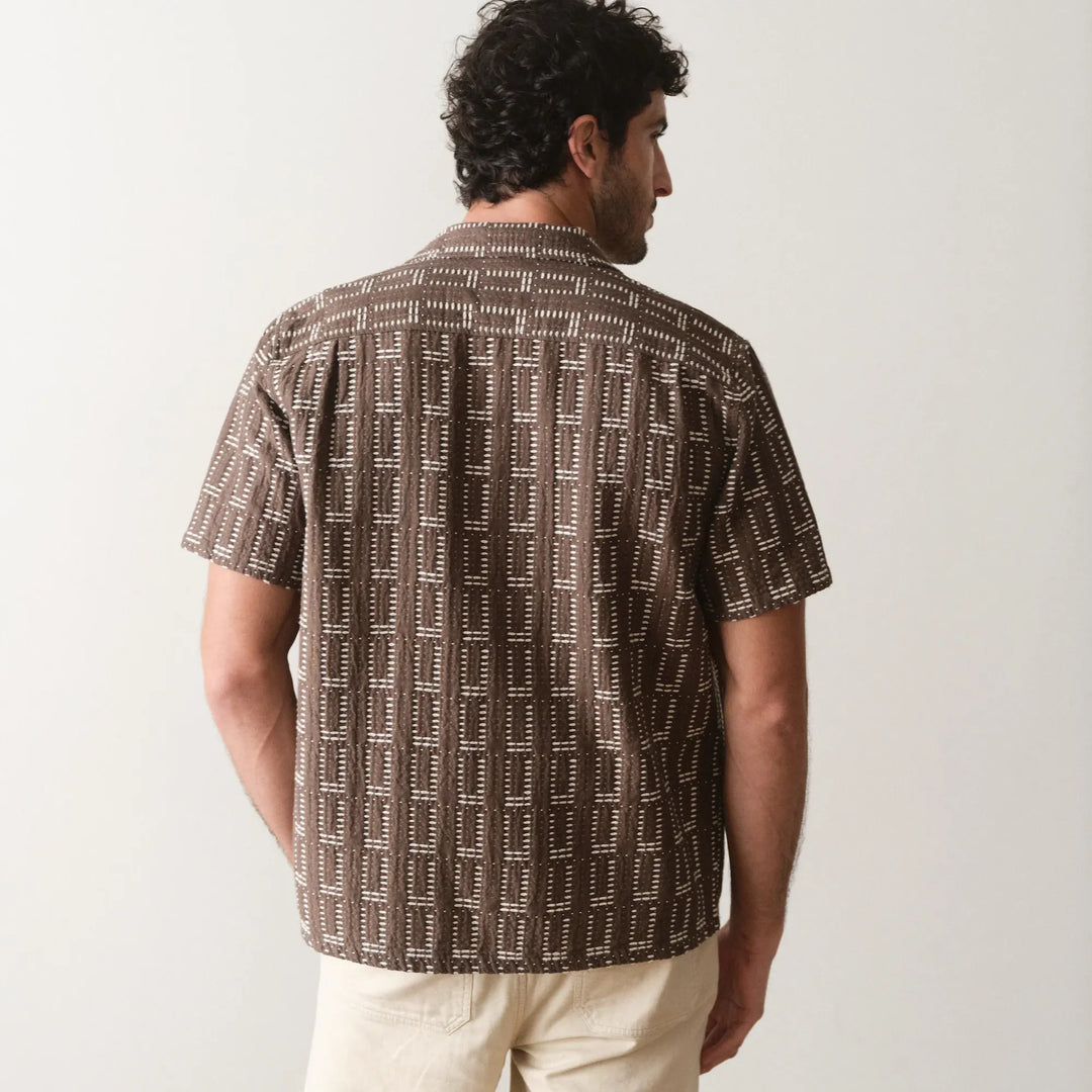 Dobby Resort Shirt | Brown