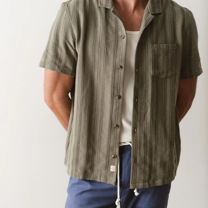 Dobby Resort Shirt | Olive