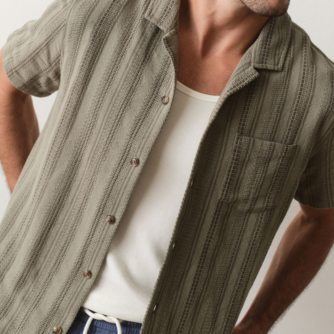 Dobby Resort Shirt | Olive