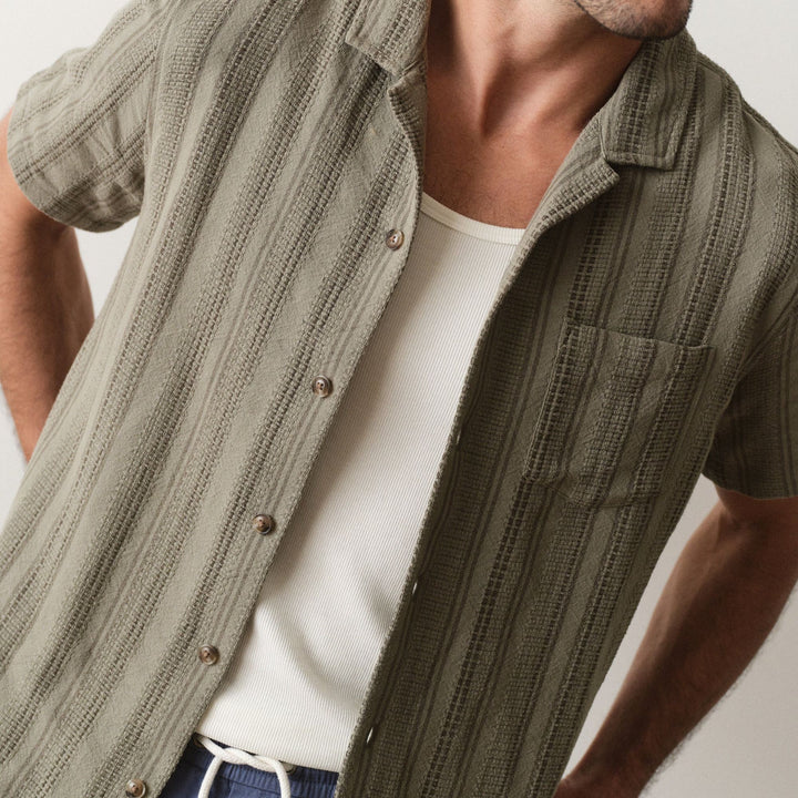Dobby Resort Shirt | Olive