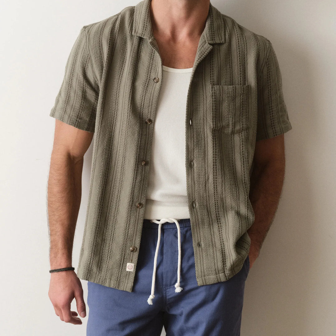 Dobby Resort Shirt | Olive