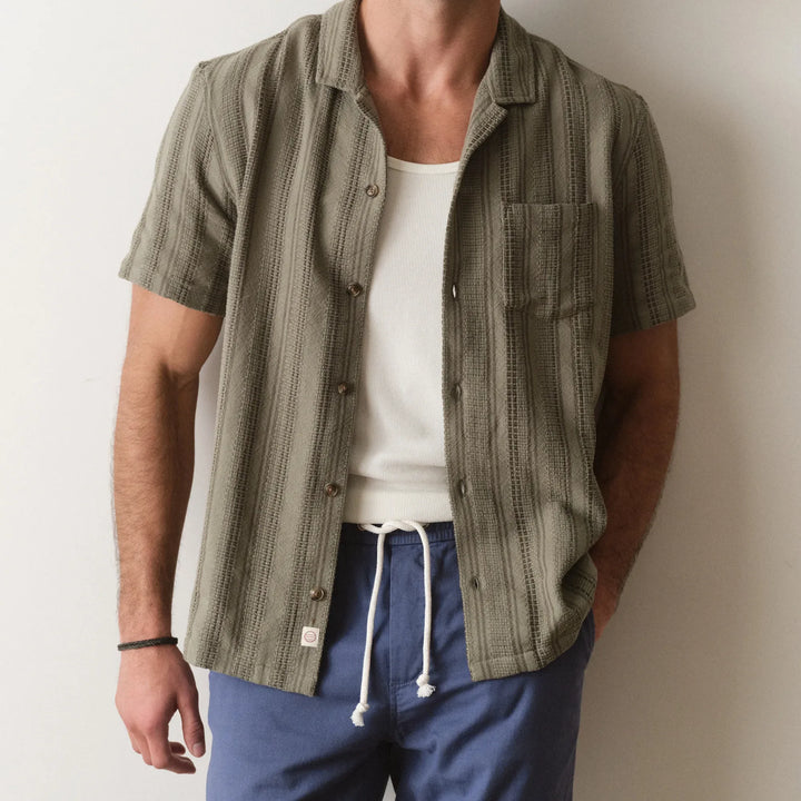 Dobby Resort Shirt | Olive