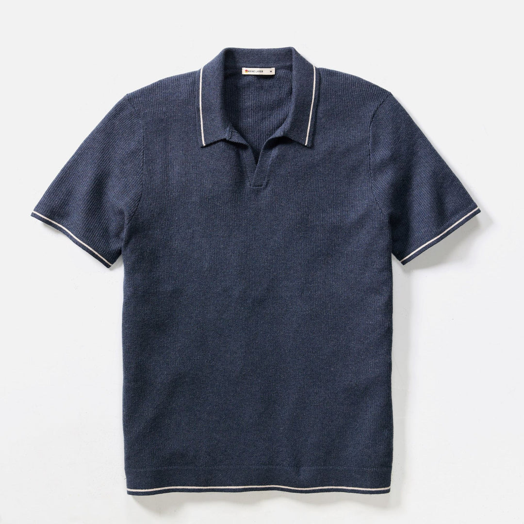 Liam Sweater Polo | Dark Indigo