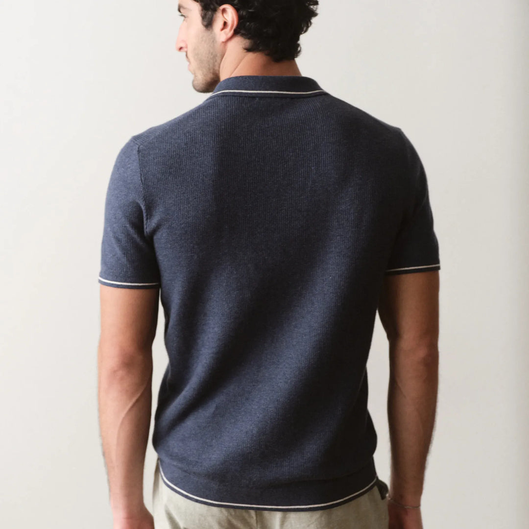 Liam Sweater Polo | Dark Indigo