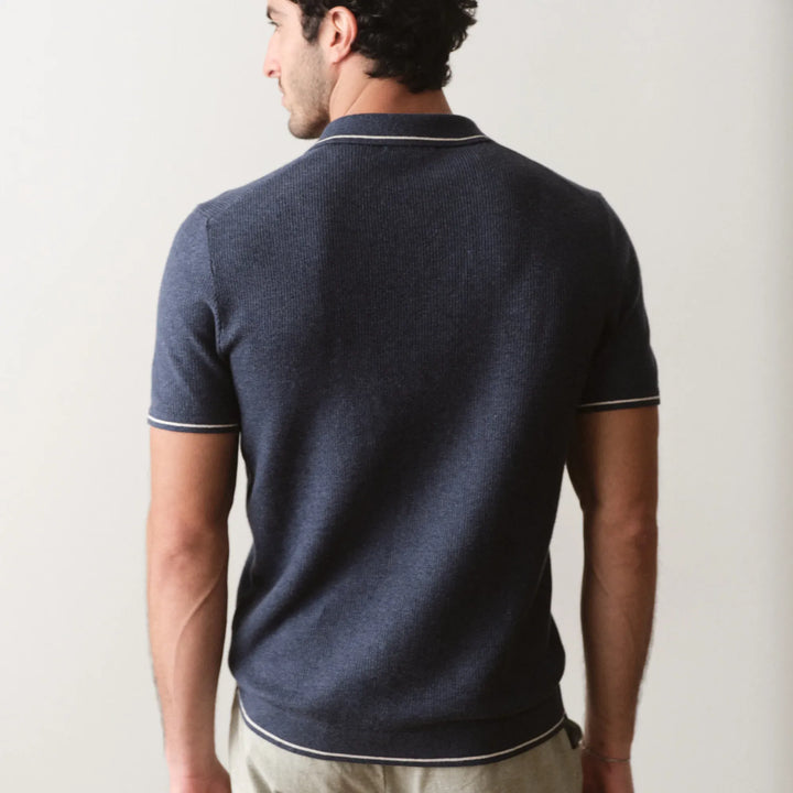 Liam Sweater Polo | Dark Indigo