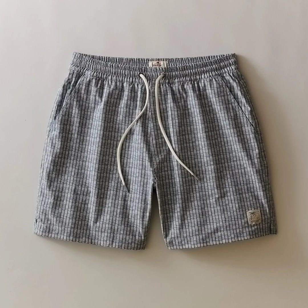 6" Lined Sport & Swim Short | Green Matchstick Print