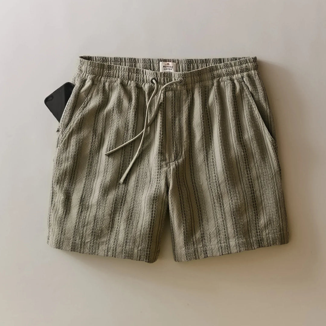 6" Saturday Dobby Short | Olive