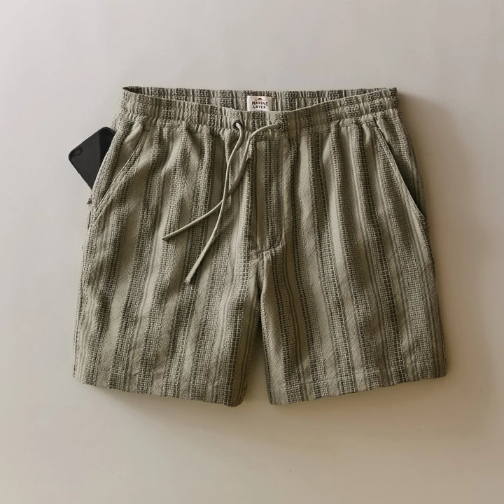 6" Saturday Dobby Short | Olive
