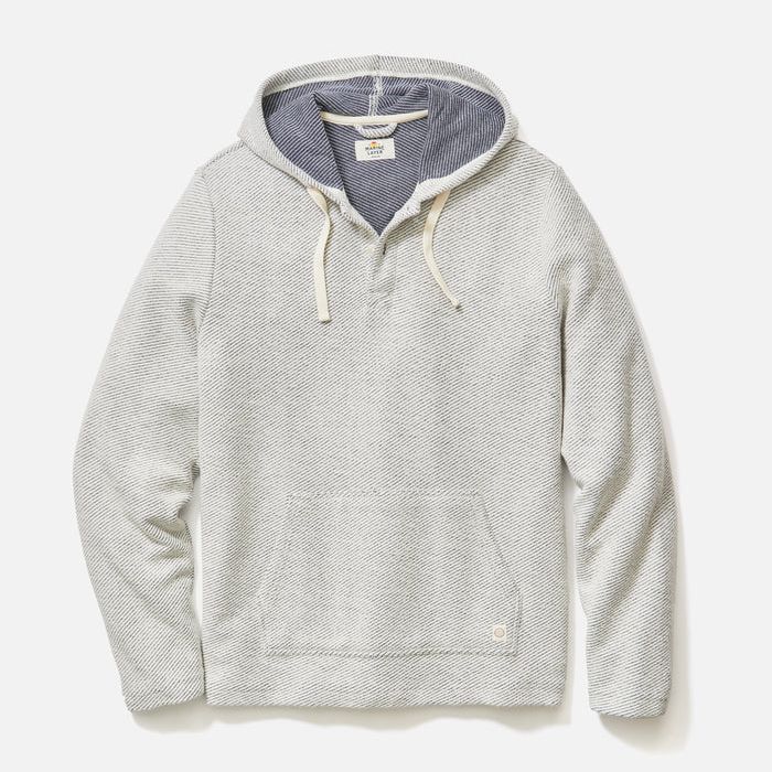 Portola Beach Hoodie | White & Navy