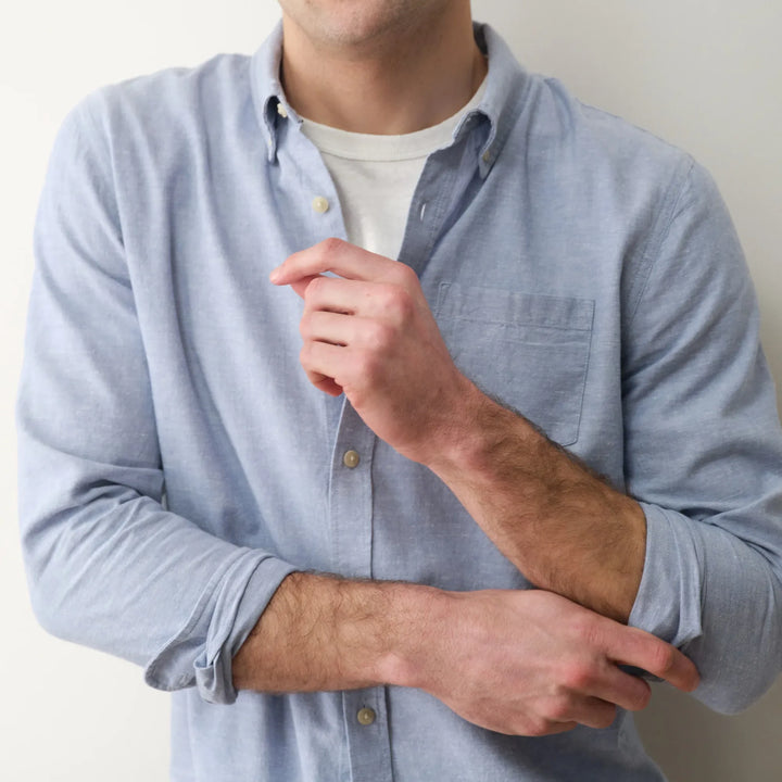 Better-Than-Linen Long Sleeve Shirt | Chambray