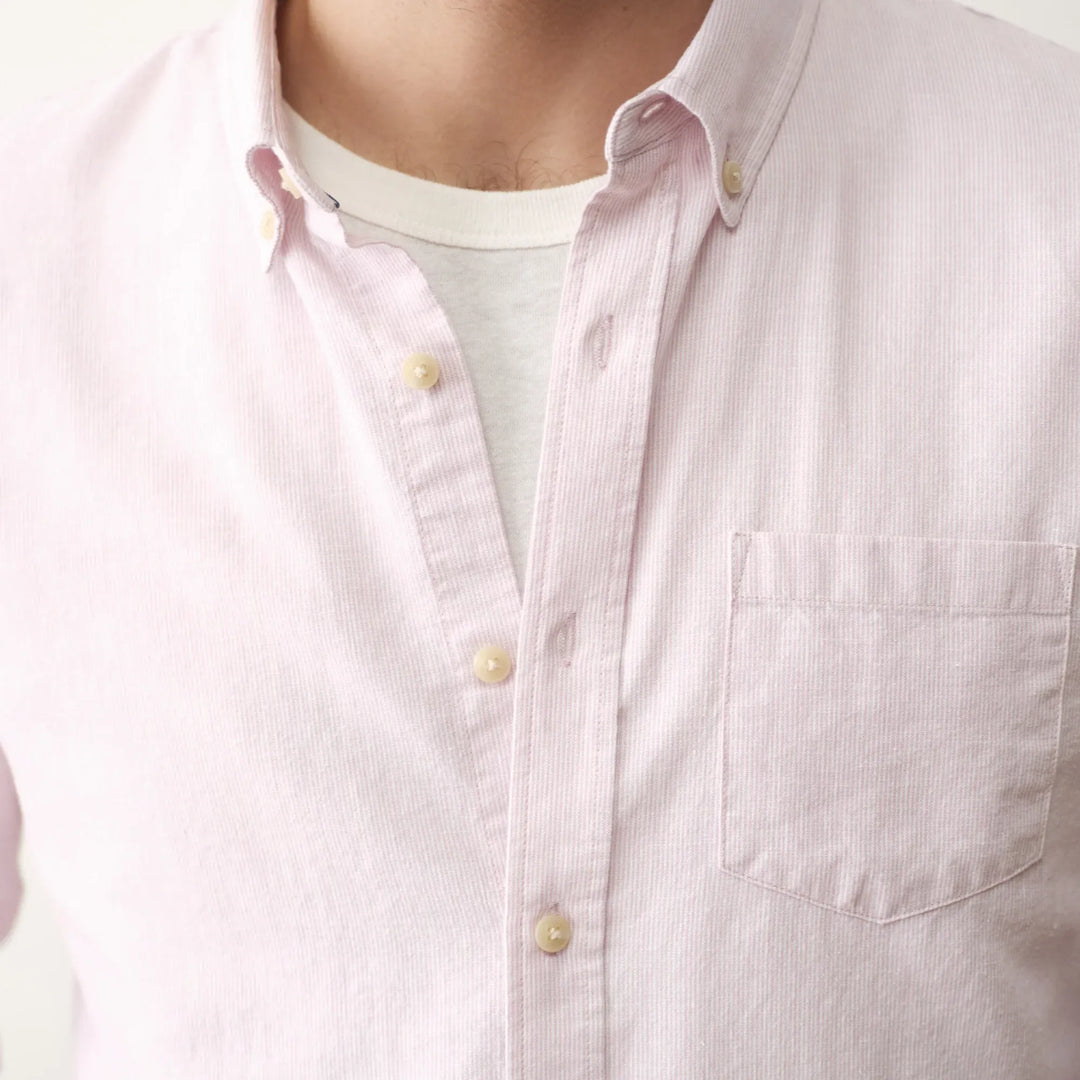 Better-Than-Linen Long Sleeve Shirt | Lavender Mist Stripe