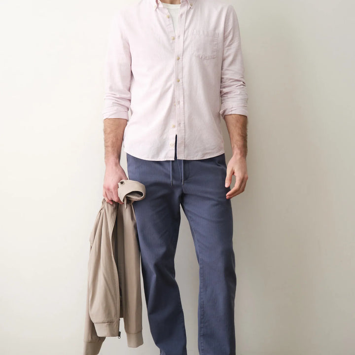 Better-Than-Linen Long Sleeve Shirt | Lavender Mist Stripe