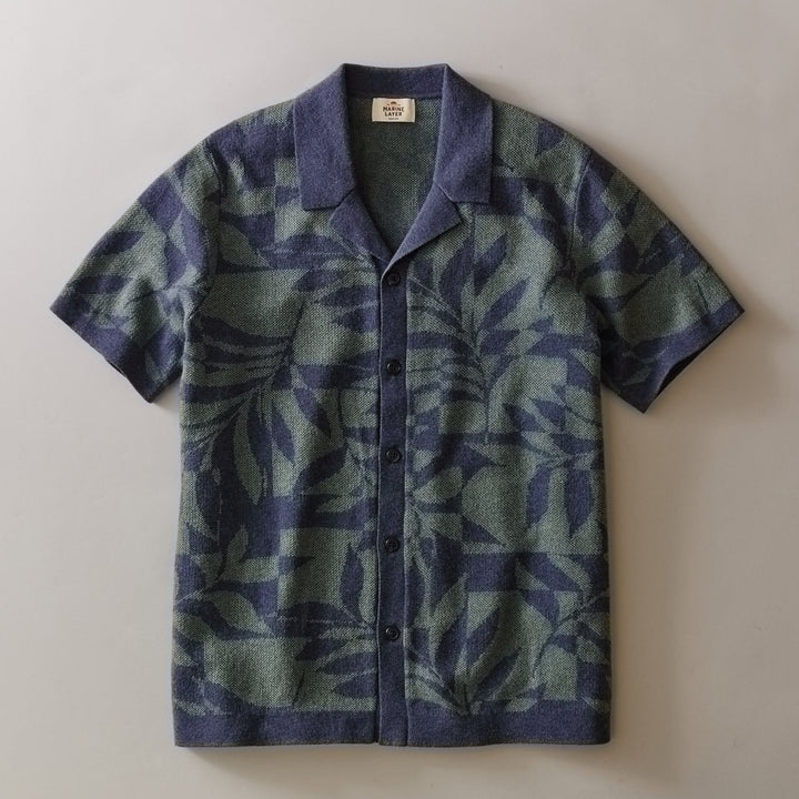 Ethan Resort Sweater | Navy/Laurel Wreath
