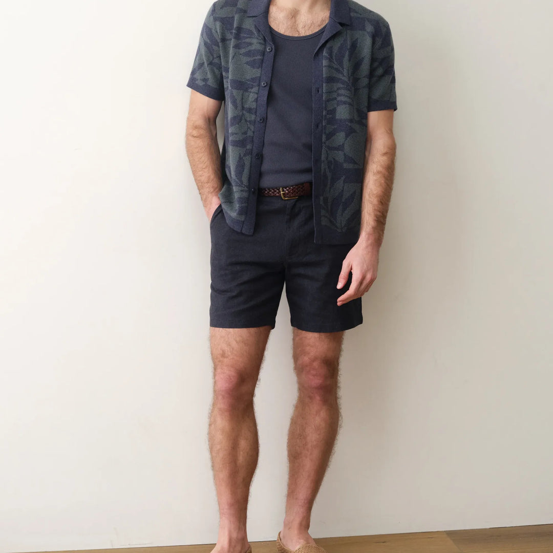 Ethan Resort Sweater | Navy/Laurel Wreath