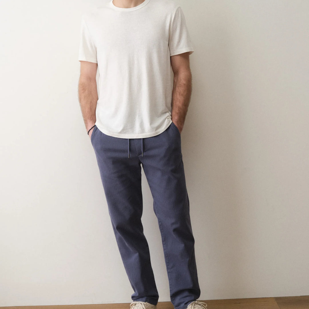 Hemp Cotton Relaxed Tee | White