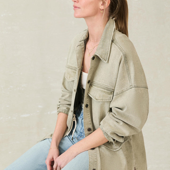 Sunwashed Denim Utility Jacket