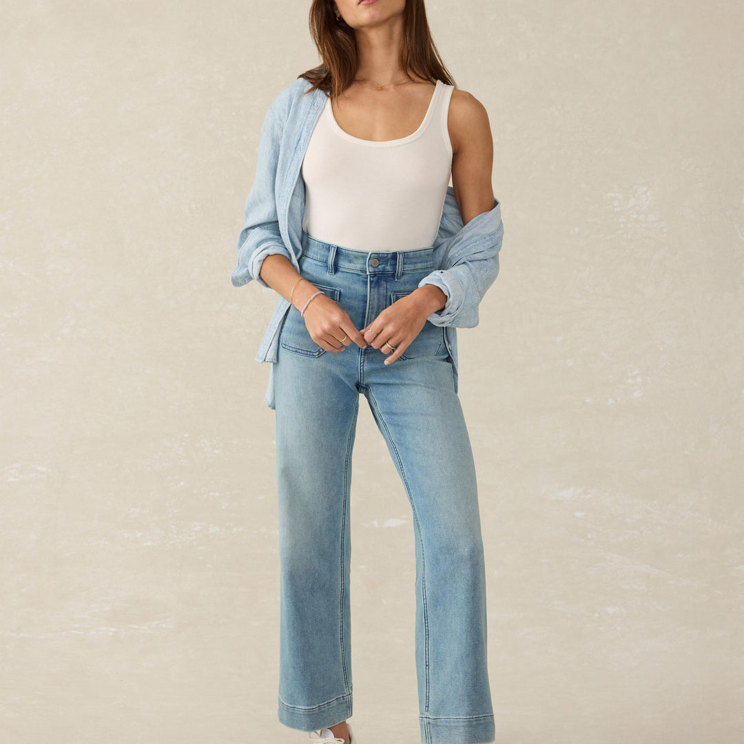 Stretch Terry Ankle Pant | Eastern Shore Wash