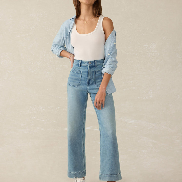 Stretch Terry Ankle Pant | Eastern Shore Wash