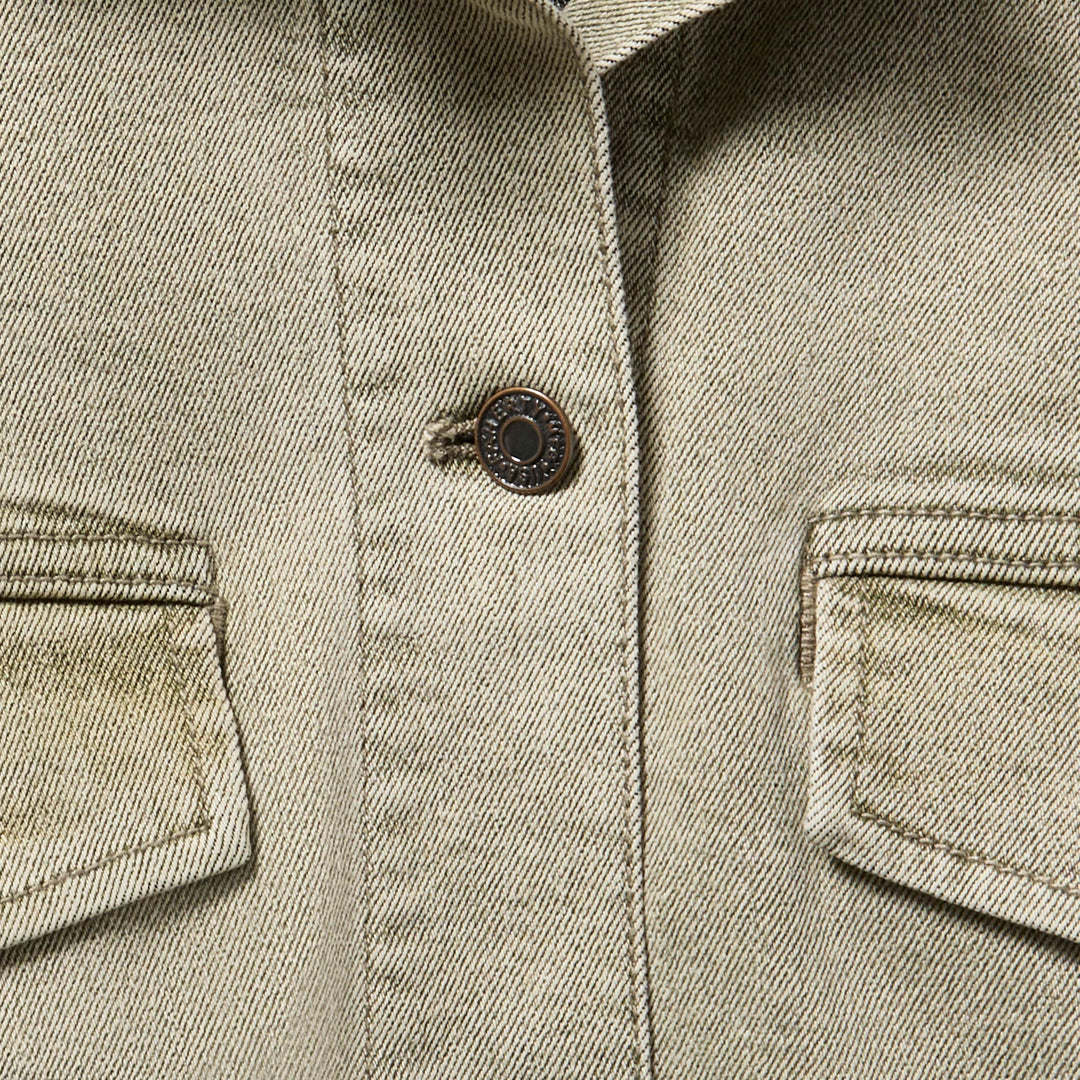 Sunwashed Denim Utility Jacket
