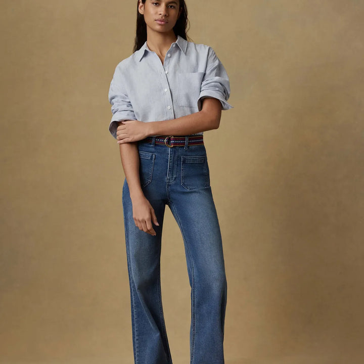 Stretch Terry Patch Pocket Pant | Riverton Wash