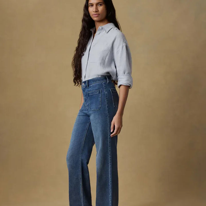 Stretch Terry Patch Pocket Pant | Riverton Wash