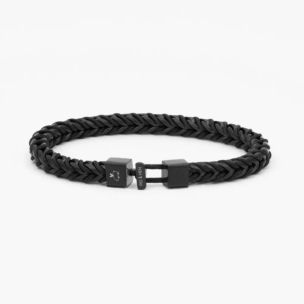 Catena Foxtail Bracelet | Black