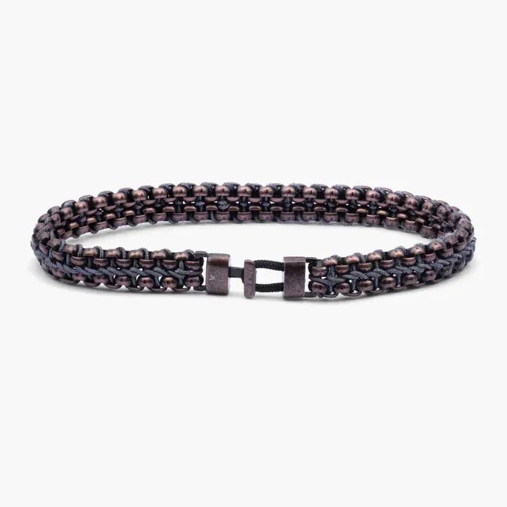 Catena Venetian 7mm Bracelet | Slate Gray/Bronze