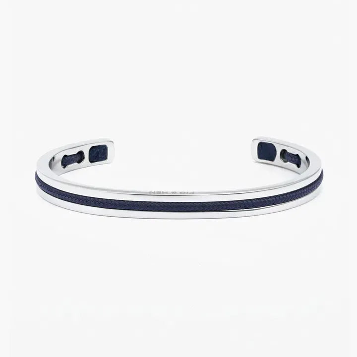 Navarch 6mm Bracelet | Navy/Silver
