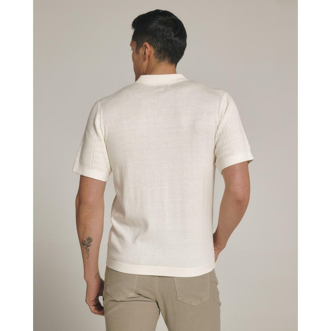 Jonas Button Down Sweater Polo | Natural