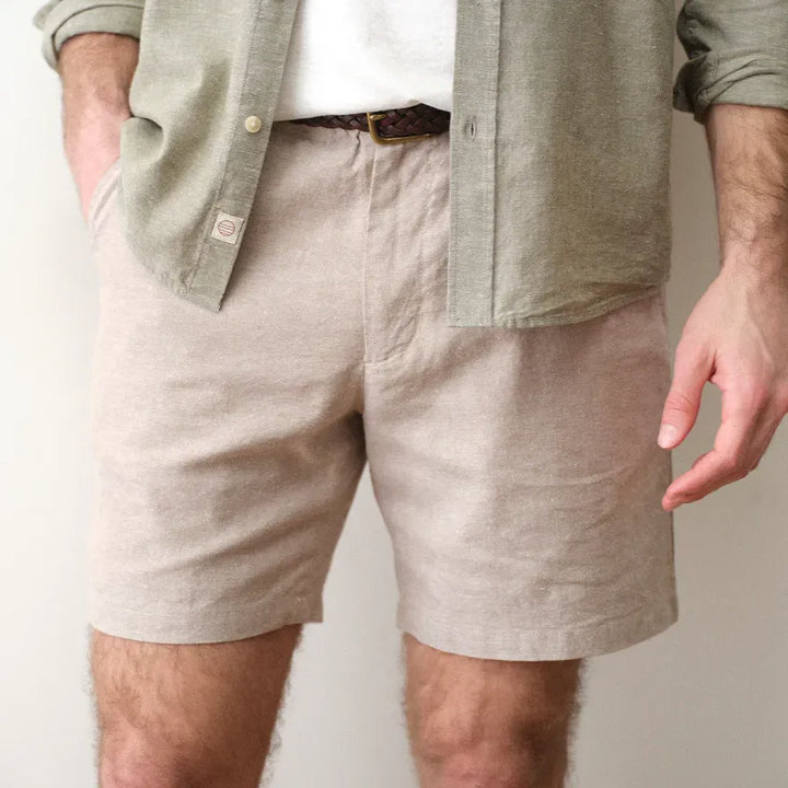 7" Saturday Hemp Chino Short | Taupe