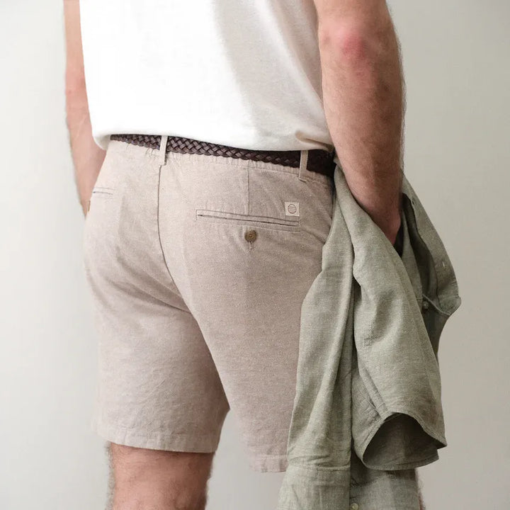 7" Saturday Hemp Chino Short | Taupe