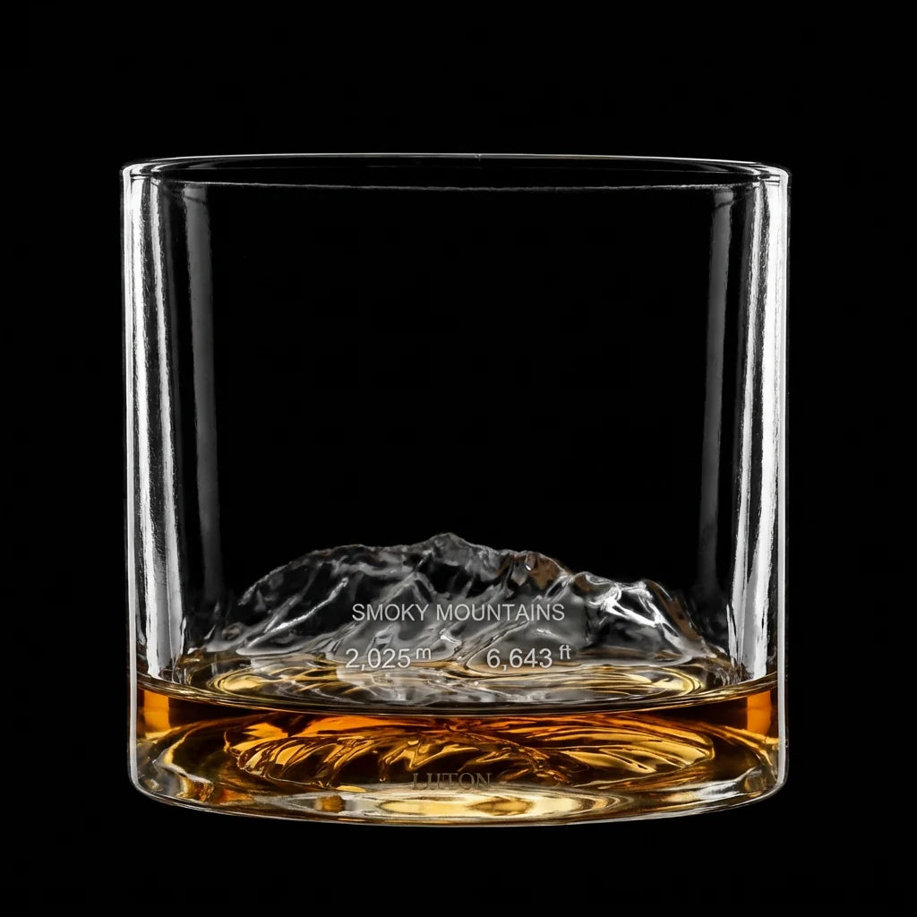 Smoky Mountains Crystal Rocks Glass Set