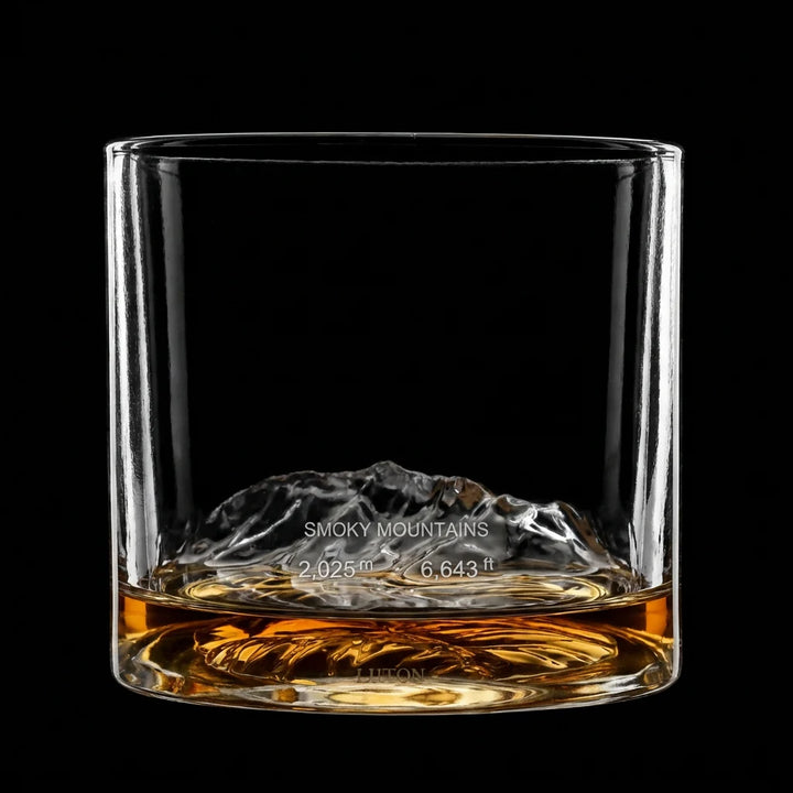 Smoky Mountains Crystal Rocks Glass Set