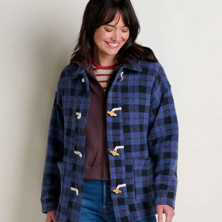 Kennicott Car Coat | Black Plaid