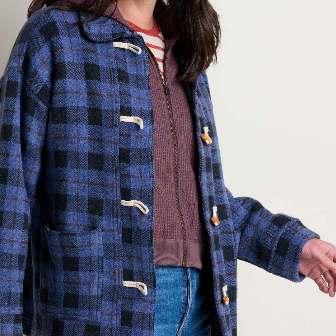 Kennicott Car Coat | Black Plaid