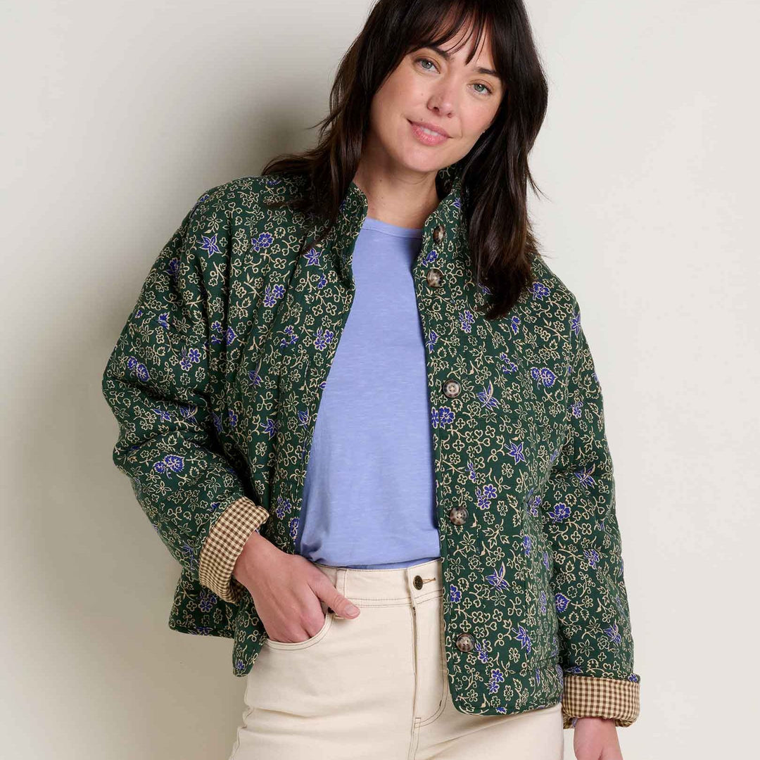 Manzana Quilted Jacket | Pasture Floral Print