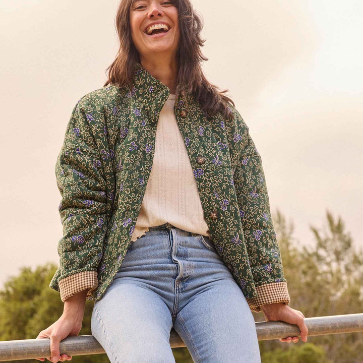 Manzana Quilted Jacket | Pasture Floral Print
