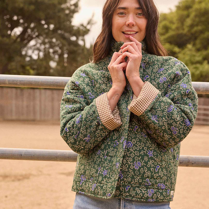 Manzana Quilted Jacket | Pasture Floral Print
