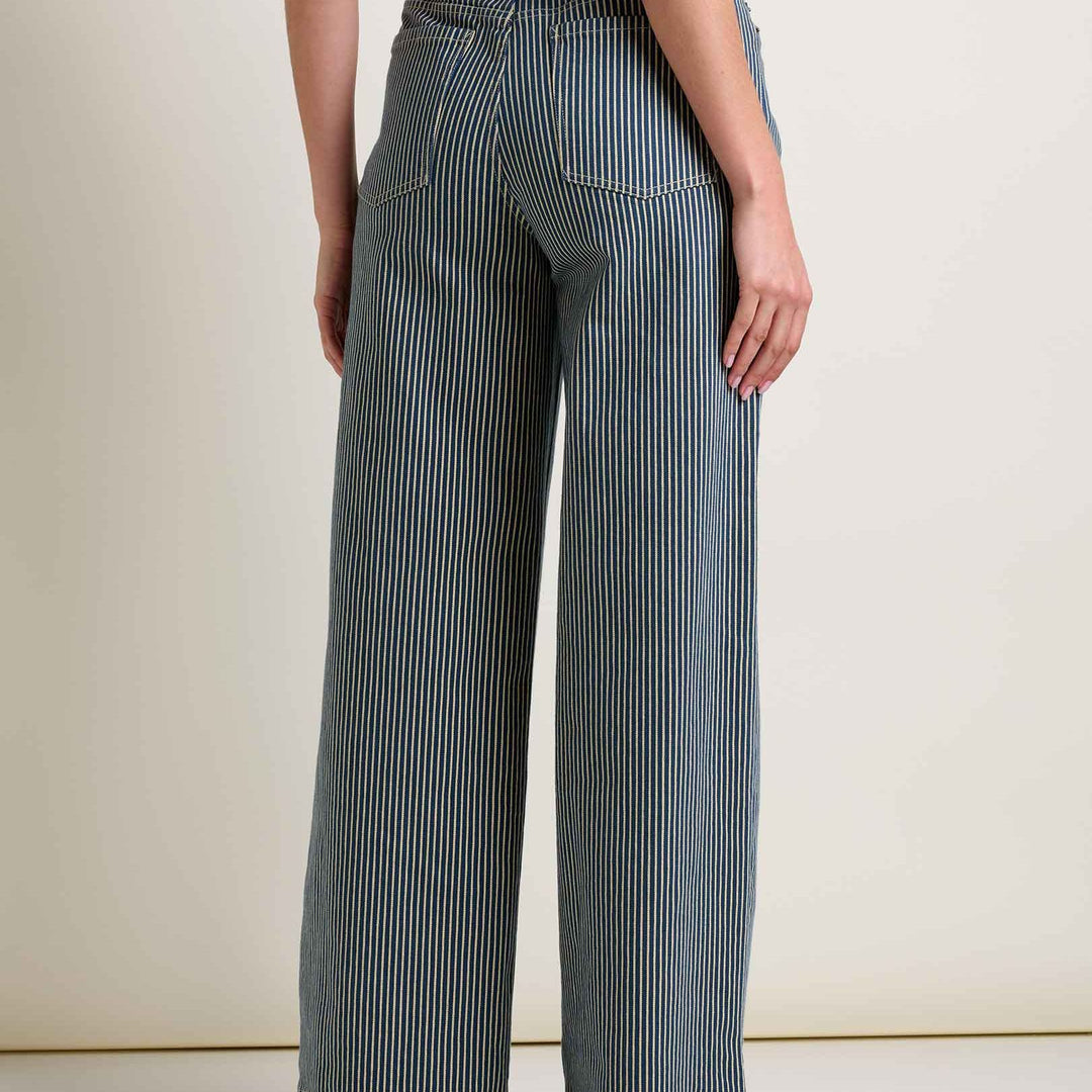 Balsam Wide Leg Pant | Midnight Stripe